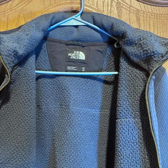 The North‎ Face Mens Fleece Jacket Full Zip Blue Black Outdoor Casual - Picture 7 of 7